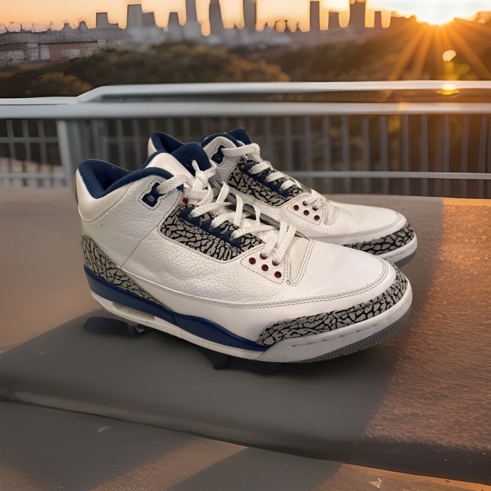 Air Jordan 3 Retro OG True Blue 2011 136064-104. size 10  No Box